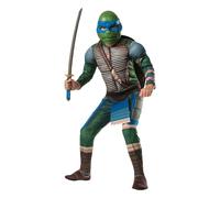 KIDS TMNT LEONARDO COSTUME DELUXE TEENAGE MUTANT NINJA TURTLES FANCY DRESS BOYS