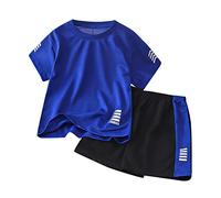 Kids Toddler Baby Unisex Spring Summer Print Short Sleeve Sports Tshirt Shorts Outfits Clothes 12 M Boys Shorts