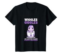 Kids Toddler Epilepsy Shirt - Wiggles Giggles Seizures T-Shirt