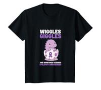 Kids Toddler Epilepsy Shirt - Wiggles Giggles Seizures T-Shirt