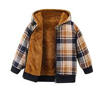 Kids Toddler Fleece Lined Warm Shirt Jacket Plaid Long Sleeve Hooded Full Zip Baby Boys Girls Fall Winter Hoodie Shirt Coat Outwear 5 Basketball Brown