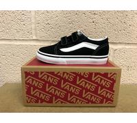 KIDS/TODDLER OLDS SKOOL BLACK VANS UK 8