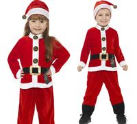 Kids Toddler Santa Claus Costume Boys Father Christmas Fancy Dress Xmas Outfit