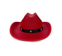 Kids Toddler Western Cowboy Hat Wide Brim Adjustable String Star Hat | wide curved brim design,metallic star band decor,adjustable drawstring chin cord,toddler kids fit,western cowboy style
