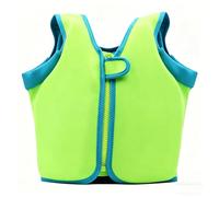 Kids Toddlers Kayaking Vest Adjustable Zipper Secure Fit Buoyancy Aid High Buoyancy Reliable Floatation Swimming Training Pool Beach Water Sports Surfing Boating Canoeing Safety(Green A,M (3-4 Years))