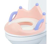 Kids Toilet Seat | Comfortable Potty Seat with Handles | Waterproof Potty Training, Portable Toilet Trainer with Backreset for Home and Travel