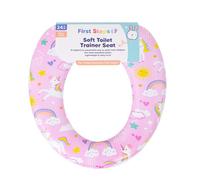 Pink Unicorn Kids Toilet Seat Soft Trainer Padded Bathroom Easy Clean Sea Life Design 2 Years+