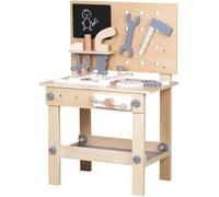 Kids Tool Bench,Wooden Play Tools Set with Kids Tool Belt Toddlers Workbench Pretend Construction Tools Set Wooden Toy Drill Gift for Boys & Girls Age 3-5