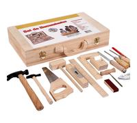 Kids Tool Bench - Wooden Repair Toy Kit, Preschool Learning Set, Pretend Builder Game | Educational Skill Development Scenario for Kids Creative Construction Role Play Activity Home Classroom
