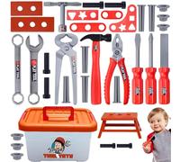Kids Tool Set | Construction Set with for Kids - Children's Symbolic Set for Early Development at Home Daycare and Preschool Activities