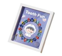 Kids Tooth Storage Planner Polystyrene Display Case for Lost Teeth Collection and Photo Relics Kids Primary Tooth Artifact Planner