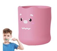 Kids Toothbrush Cup with Handle - 300ml Cartoon Water Cup Mouth Rinse Cup,Unbreakable Toothbrush Cup, Adorable Bathroom Accessories for Kids, Boys, Girls