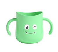 Kids Toothbrush Holder, Cartoon Small Dinosaur Children Brush Cup with Double Handles, Baby Toothbrush Mug, Electric Toothbrush Holder for Kid and Adult (Green)