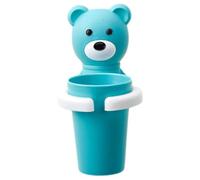 Kids Toothbrush Holder with Cup Set Bear Shaped Cute Toothbrush Holder Wall Mounted Toothbrush Holder Kids Children Home School Bathroom Supplies Gifts Cute Toothbrush Holder Kids Bathroom Set Toothbr