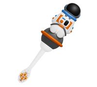 Kids Toothbrushes, Non Slip Grip Toothbrush with Soft Bristles, Fun Space Themed Design, Gentle Cleaning for Sensitive Gums, 4 Pack, Assorted Colors, Home, School, Camp, Travel 4.65x1.26x2.2inches,