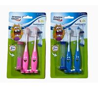 Kids Toothbrushes with Timer Blue Pink Teeth Brushing Children Dental Care Girl Boy 3-6 Yrs Gifts (Pink)