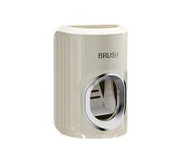 Kids Toothpaste Dispenser - PP 6.5x6.9x11cm, Wall Mounted Gadget, Touch Extrusion Organizer | for Drawer Family
