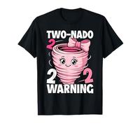 Kids Tornado 2 Year Old Girl Birthday Two Nado 2nd Bday Part T-Shirt