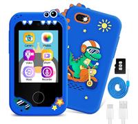 Kids Touchscreen Smart Phone Toy for Boys with Dual Cameras & Music | Built-in 31 educational games, 8G memory card, ideal gift for boys aged 3-6