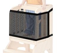 Kids Towers Safety Net - Toddler Step Guard Barrier, Compact 4 Sided Mesh Protection, Stable Safety Enclosure for Kitchen Learning Towers Play Area, Home Security Accessory, 43.31x17.72x0.39 Inches
