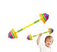 Kids Toy Barbell - Adjustable Weight Set, Exercise Equipment, Body Training, Strength Development, Fitness Play, Safe Workout Boys Girls Outdoor Fun | Physical Activity For Children Playground Gym