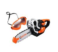 Kids Toy Electric Chainsaw with Goggles, Pretend Play Tool Set with Realistic Sound for Boys Girls