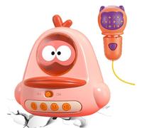 Kids Toy Microphone - Kids Microphone | Karaoke Toy Cartoon Chick Shaped Phone | Chick Shaped Cartoon Portable Karaoke Toys Phone | Handheld Kid Machine Toys For Girls, Boys