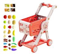 Kids Toy Shopping Cart - Pretend Shopping Cart | Pretend Play for Sorting Role-Playing Learning Accessories Age 1-3 and up Toddler Baby Doll House Girls School