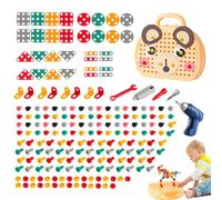 Kids Toy Tool Box - Interactive DIY Toolbox Set, STEM Learning Construction Toys With Electric Drill Screw Accessories, Creative Play Kit For Ages 3-12 | Educational Hands-On Workshop For C