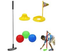 Kids Toys Golf Set - Mini Golf Playset, Clubs Balls Target Holes, Safe Lightweight Smooth Edge Construction | Skill Building Game with Carry Design for Indoor Outdoor Backyard Lawn Play