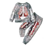 Kids Tracksuit Full Set Hoodie and Loose Sweatpants Bottom Clothing Sets Child Teens Relaxed Fit, Machine Wash Cotton Track Suit Jogging 2 Piece Fall Winter Y2K Activewear Grey