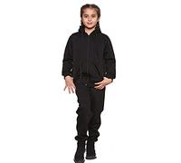 Kids Tracksuits Boys Tracksuit, Hoodies Plain Army Commando Print Tracksuit Hoodie with Jogger Sweatpants Sports Activewear Set Girls Boys Children Age 5-13 Years (Black Zipper, 4-5 Years)