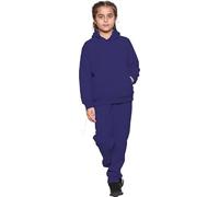 Kids Tracksuits Boys Tracksuit, Hoodies Plain Army Commando Print Tracksuit Hoodie with Jogger Sweatpants Sports Activewear Set Girls Boys Children Age 5-13 Years (Navy Blue Pull Over Suit, 7-8 Years)