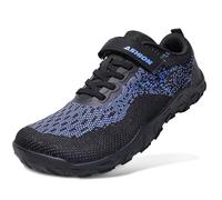 Kids Trainers Barefoot Shoes Outdoor Trekking Trainers Boys Girls School Shoes,Black Blue,13 UK Child
