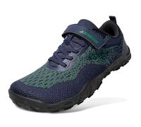 Kids Trainers Barefoot Shoes Outdoor Trekking Trainers Boys Girls School Shoes,Blue Green,2 UK