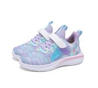 Kids Trainers Colour Block Mesh Breathable Lace up Running Sneakers