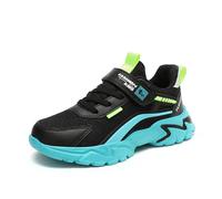 Kids Trainers Fashion Mesh Lace Up Sneakers Colour Block Casual Comfort Running Shoes for Daily Activities