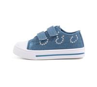 Kids Trainers Girls Easy Fasten Casual Sneakers Outdoor School Shoes Walk Sport Canvas Shoes Size 11 UK Child