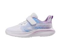 Kids Trainers Girls Walking Tennis Running Shoes Athletic Sports Shoes Breathable Fashion Gym Sneakers for Little Big Kids White-c, 2.5 Big Kids
