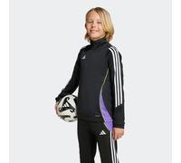 adidas Kids' Tiro 24 Quarter-Zip Long-Sleeve Slim-Fit Tracksuit Top 11-12 Years Black