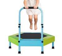 Kids Trampoline - 3FT Foldable Bounce Equipment - Jumping Trampoline with Adjustable Handle,for Garden Backyard Lawn Playground Park Gym Home Daycare Preschool Classroom