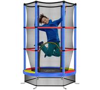 Homcom Kids Trampoline Mini Bouncer W/ Enclosure Net For 3-6 Years