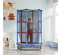 Kids Trampoline with Enclosure Net Multicoloured