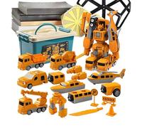 Kids Transform Toy Car - Educational Robot Blocks,Magnet Transform Engineering Car Toy - for Kids Children Preschoolers Classroom Living Room Party