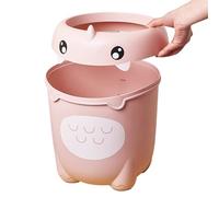 Kids Trash Can, Cute Dinosaur Waste Bin with Lid and Large Capacity, Mini Desktop Garbage Basket for Bedroom Living Room Under Desk Kitchen Nursery Apartment Tabletop Organization