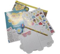 Kids Travel Activity Wallet - “Are We There Yet?” Set | Activity Pad, Stickers, Postcards, Pencil Case | Car & Plane Entertainment Pack for Boys & Girls