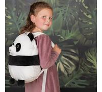 Noxxiez Kids Travel Pillow Backpack Cushion - Panda in White Noxxiez White One Size