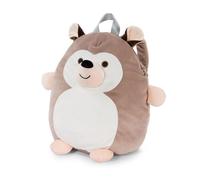 Kids Travel Pillow Backpack Cushion Squishy Velvet Cuddly Plush Squash Hedgehog