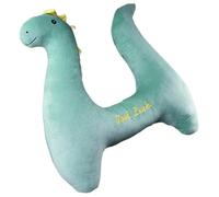 Kids Travel Pillow Car Pillow for Kids, Cute Dinosaur Shape Soft Seatbelt Travel, Neck Support Ergonomic Headrest for Car