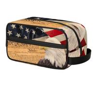 Kids Travel Toiletry Bag for Boys Men -American Eagles Hanging Dopp Kit - Waterproof Shaving Bag Bathroom Bags Wash Bag for Toiletries Accessories